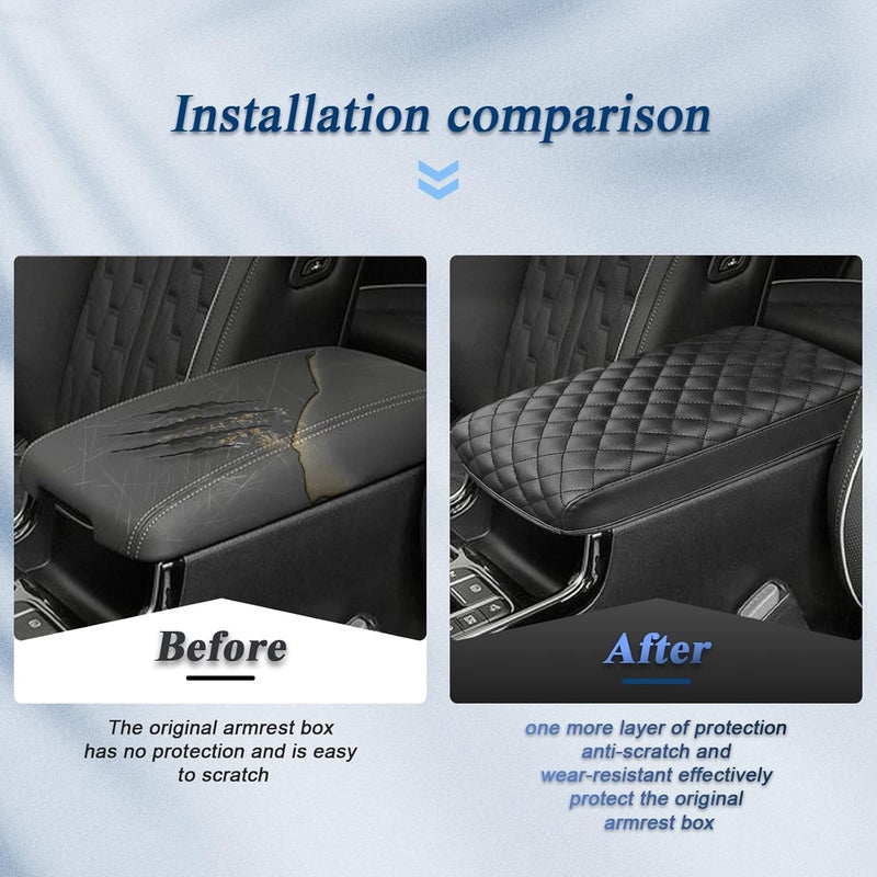 BIBIBO for 2024 2025 Kia Sorento Center Console Armrest Cover,Armrest Cushion 2021-2025 2026 Sorento Console Lid,Car Arm Rest Pad Seat Box Cover Protector,2025 2026 Sorento Accessories Armrest - Image 4
